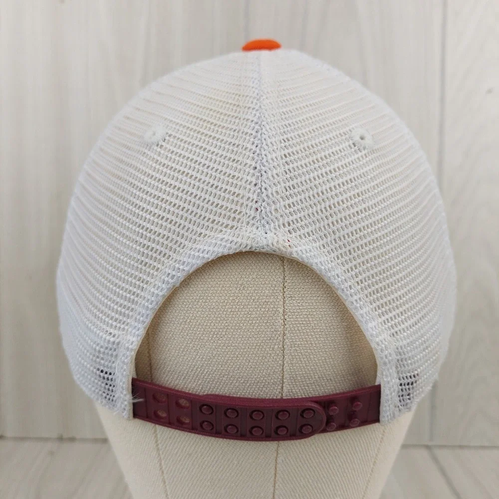 Top of the World Virginia Tech Hokies Hat Mens OSFM Orange Maroon Trucker Cap
